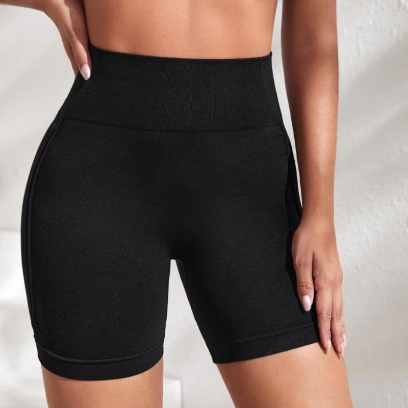 Custom logo women sports gym clothing Workout Yoga Fitness shorts seamless scrunch butt shorts
