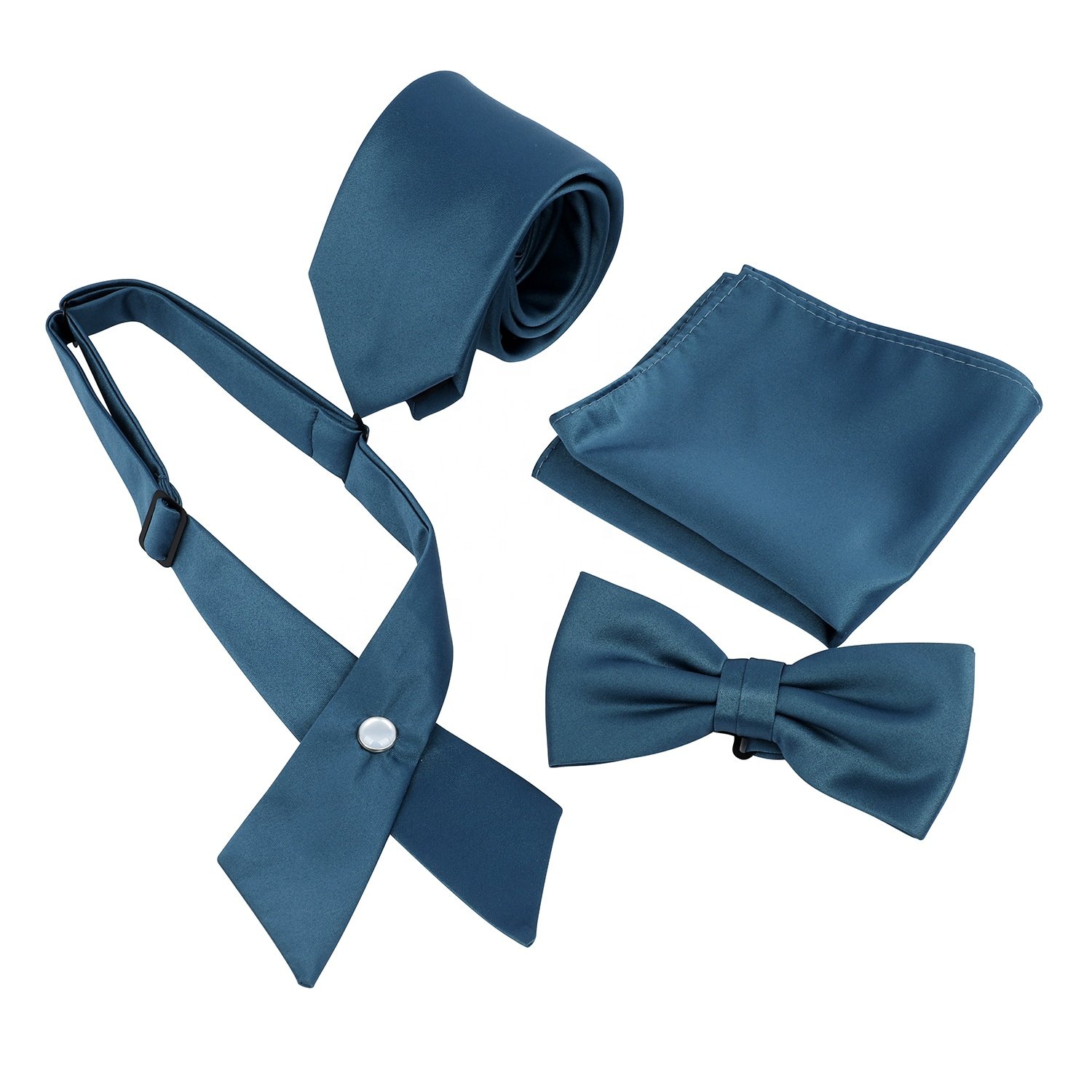 Custom Made High Quality OEM Handsome Lower Price Solid Polyester Uniform Girls Western Cross Tie