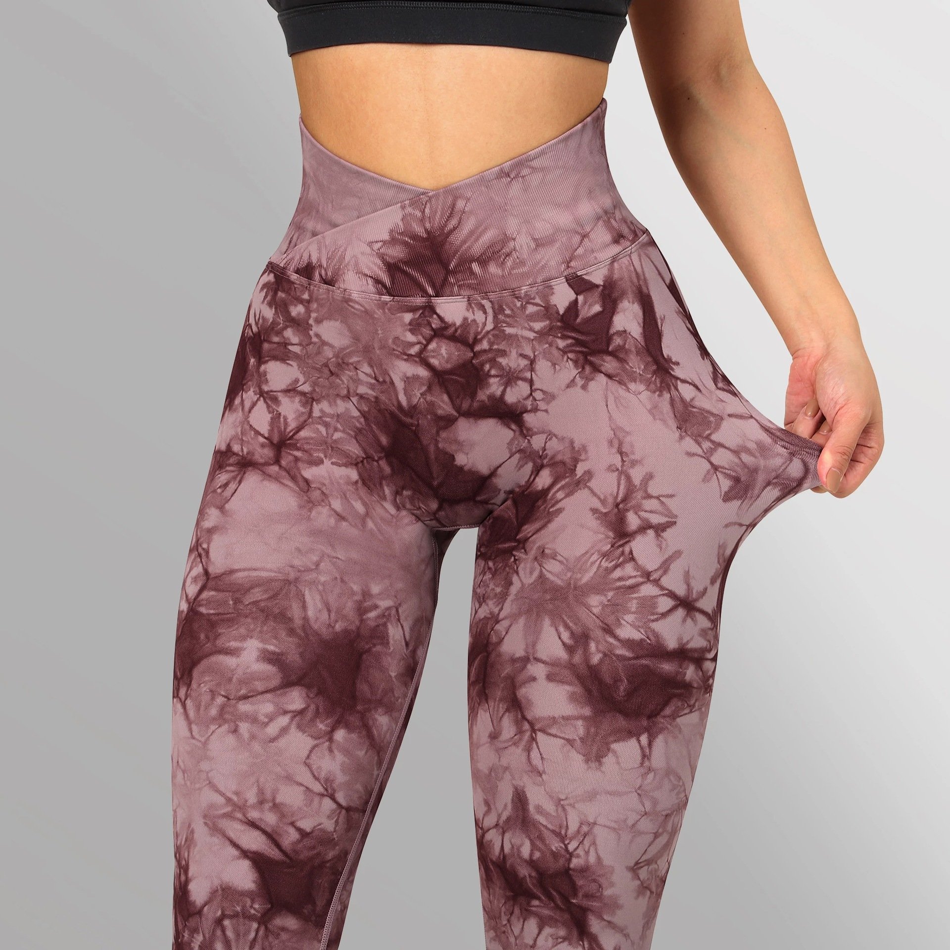 Tie Dye Fitness Legging Woman Push Up Workout Sport Leggings Women Scrunch Butt Female Outfit Gym Seamless Yoga pants wholesale