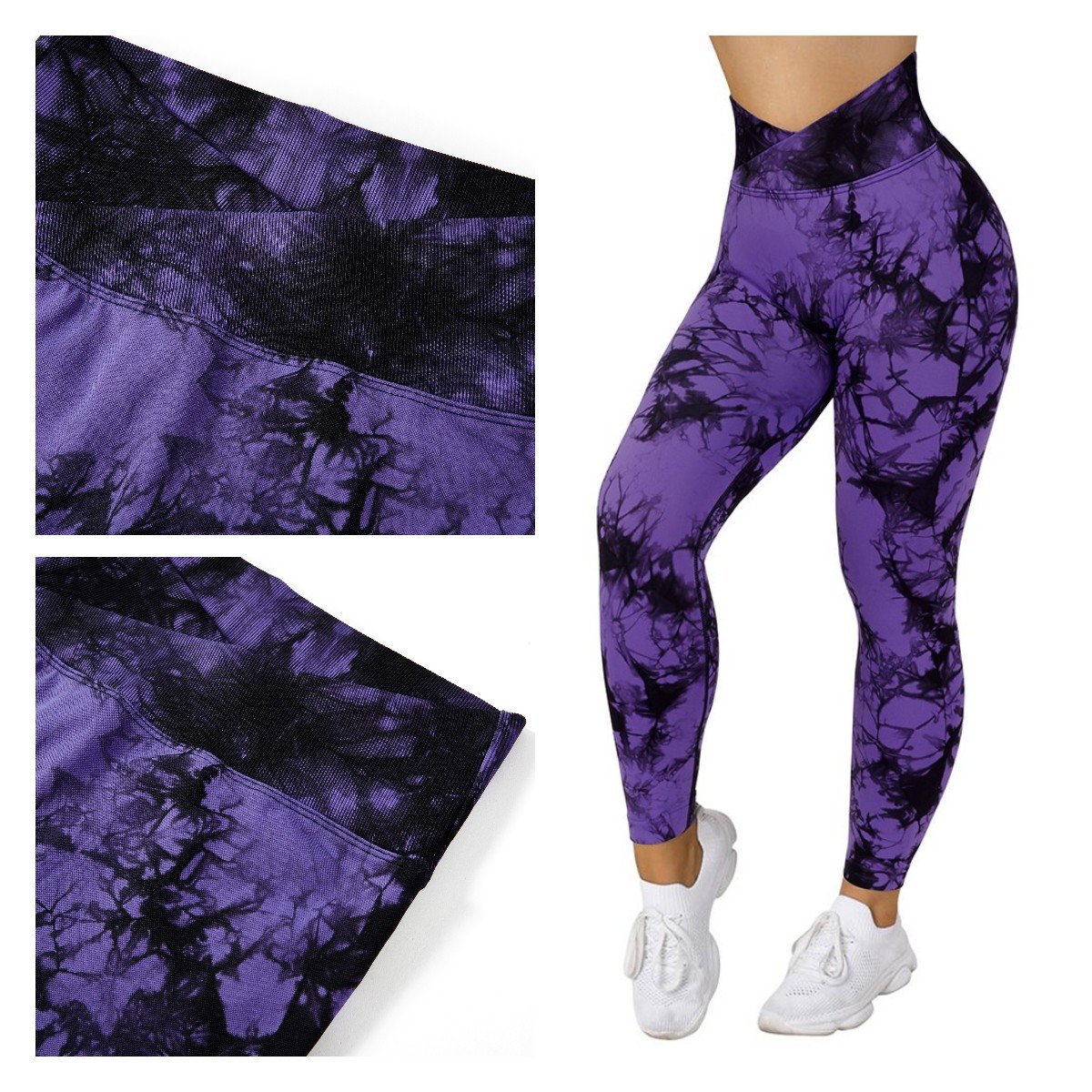Tie Dye Fitness Legging Woman Push Up Workout Sport Leggings Women Scrunch Butt Female Outfit Gym Seamless Yoga pants wholesale