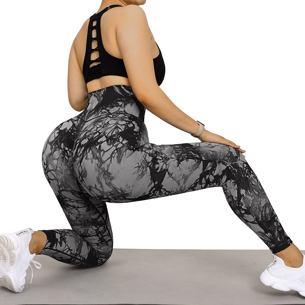 Tie Dye Fitness Legging Woman Push Up Workout Sport Leggings Women Scrunch Butt Female Outfit Gym Seamless Yoga pants wholesale