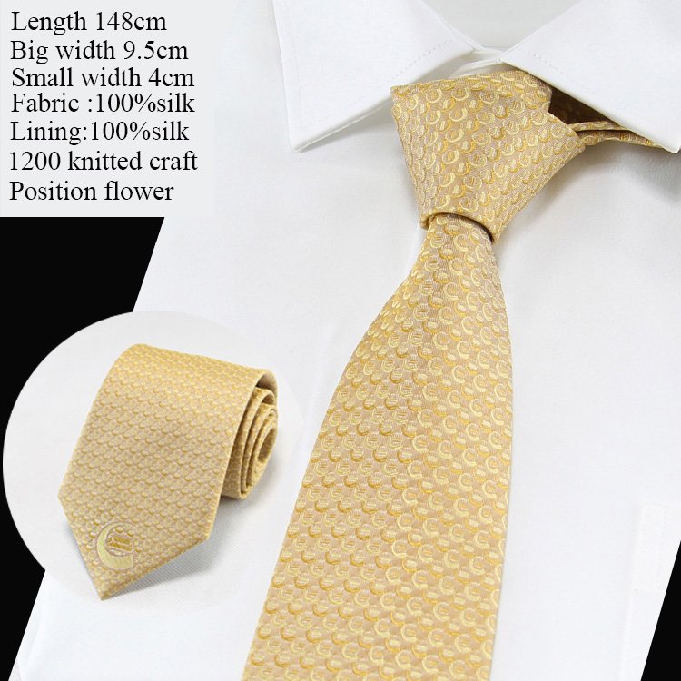 8cm Fashion Neckties Classic Men's Stripe Yellow Navy Blue Wedding Ties Jacquard Woven Silk Men Solid Tie Polka Dots Neck Ties