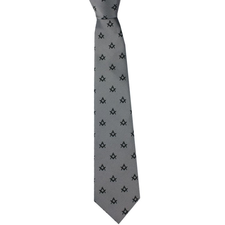 RunLin Factory Wholesale Luxury Handmade Polyester Woven Jacquard Fabric Custom Masonic Tie