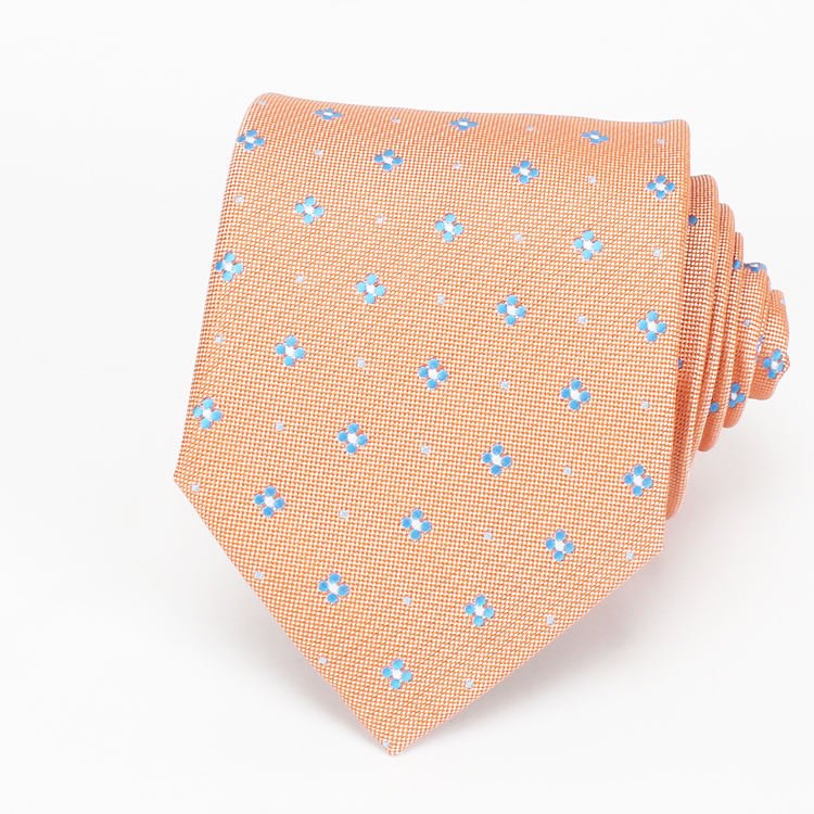 2024 Factory Custom Logo Western Style Polka dot Pattern Necktie Wholesale Men's Skinny Polyester Business Tie