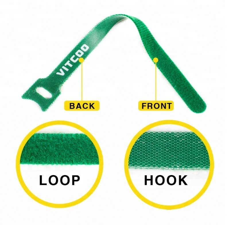 Adjustable Reusable Multi Size Hook N Loop Cable Cord Ties