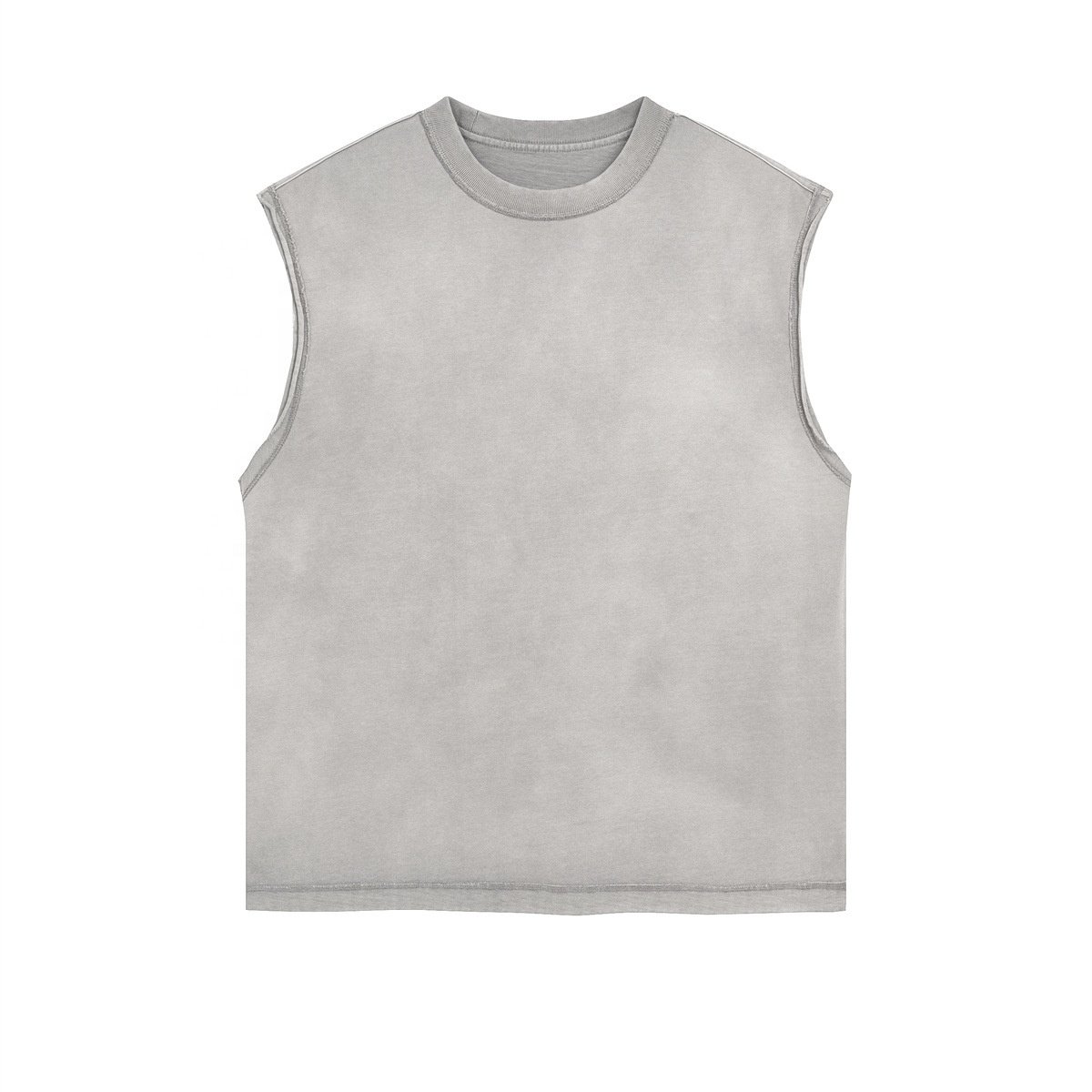 CHENXU Custom Men oversized casual street acid washed tank tops summer fashion Breathable tank tops cotton streetwear tanktop