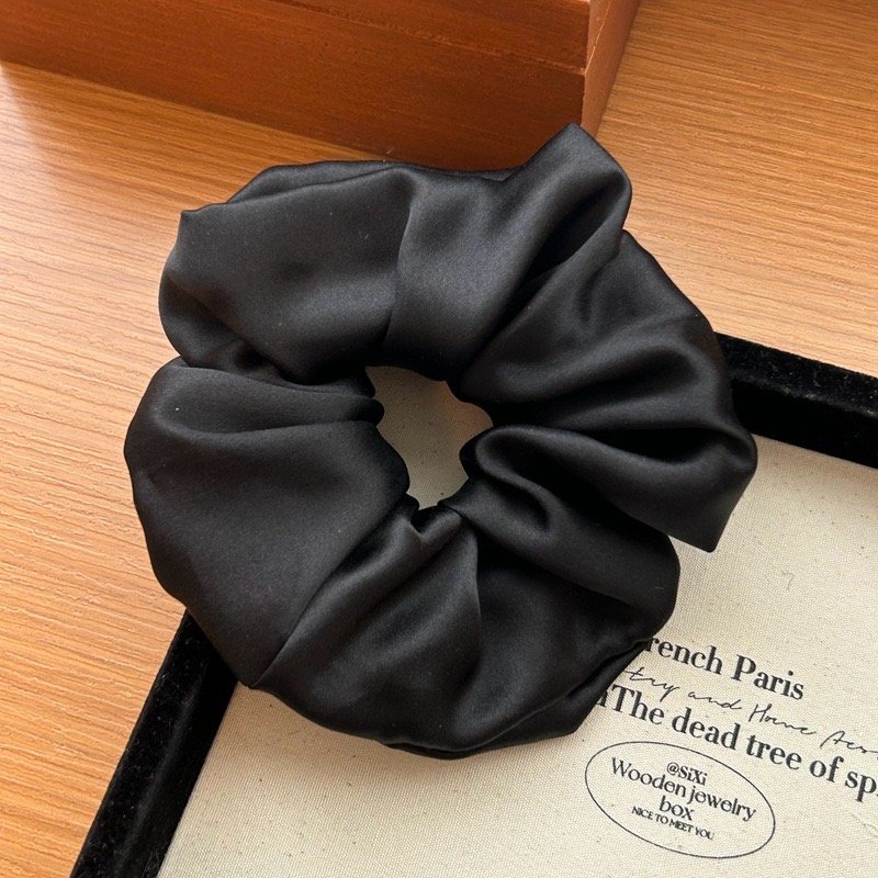 Big Elastic Band Hair Ties Scrunchy Hair Ties Ponytail Holder Silk Hair Scrunchies For Women Girls