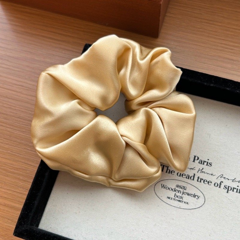 Big Elastic Band Hair Ties Scrunchy Hair Ties Ponytail Holder Silk Hair Scrunchies For Women Girls
