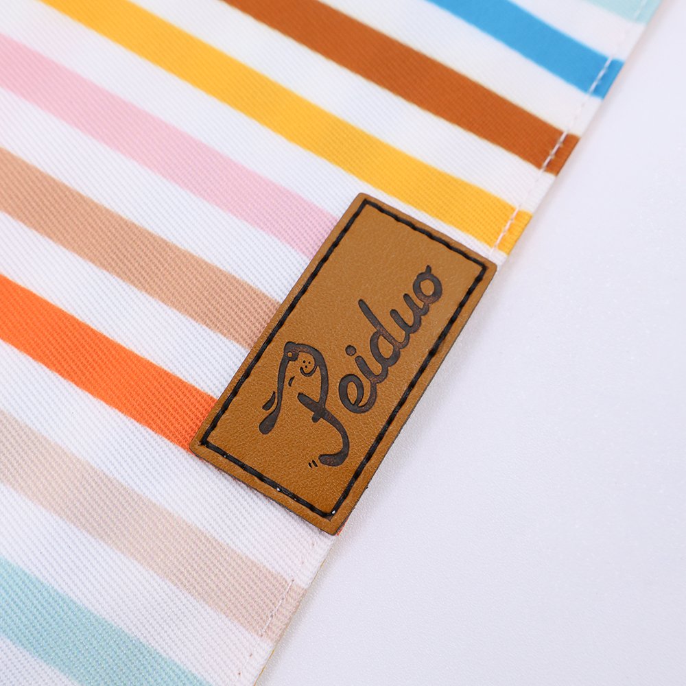 Factory Price Custom Print Sublimated Soft 100% Cotton Triangular Scarf Dog Bandana DogsPrintCotton
