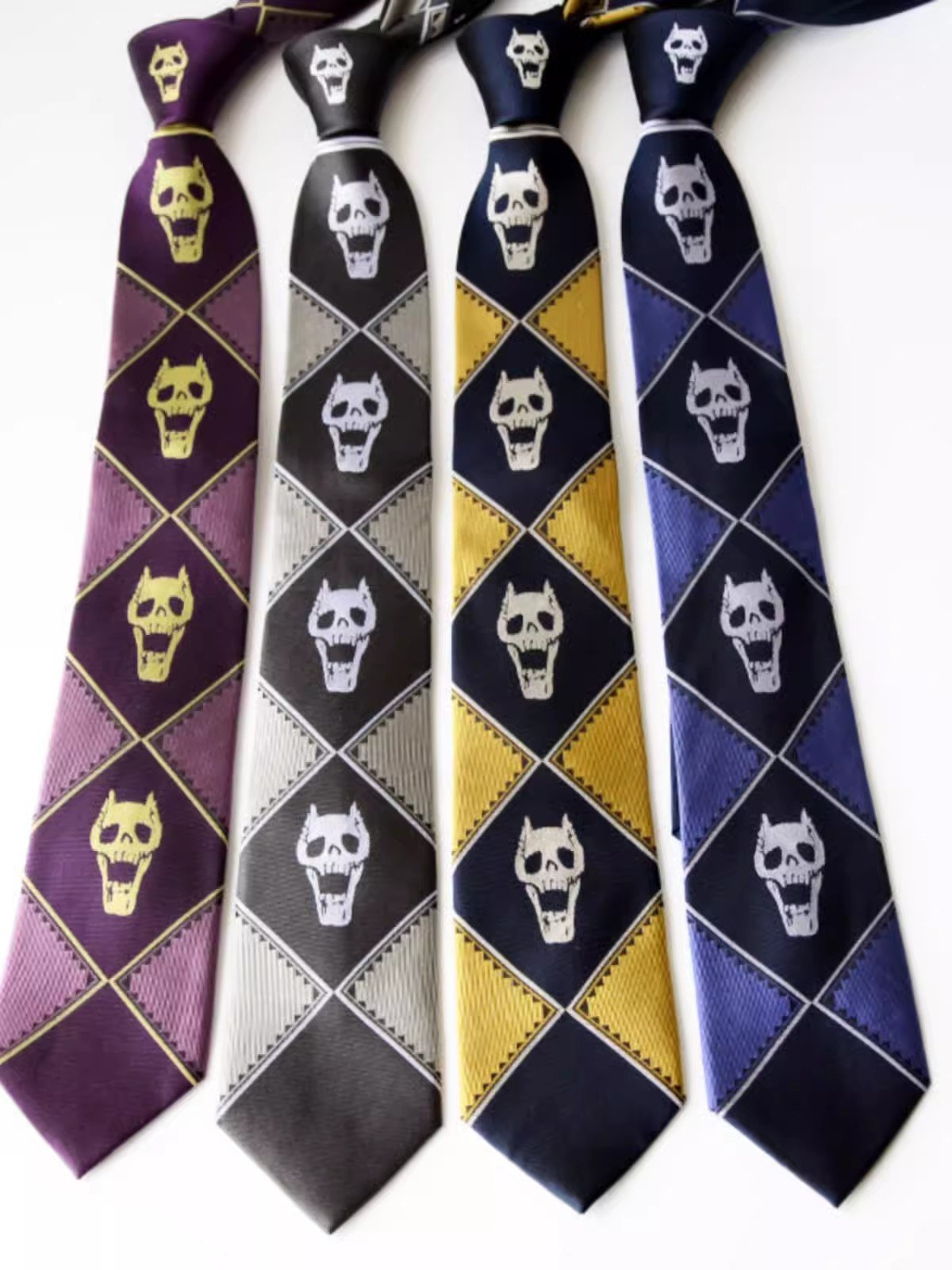 Fashion Japan Anime Piece Skull Neckties Ties