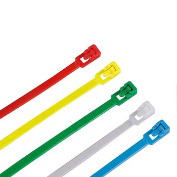 Quick release silicone reusable Strap nylon plastic soft cable tie