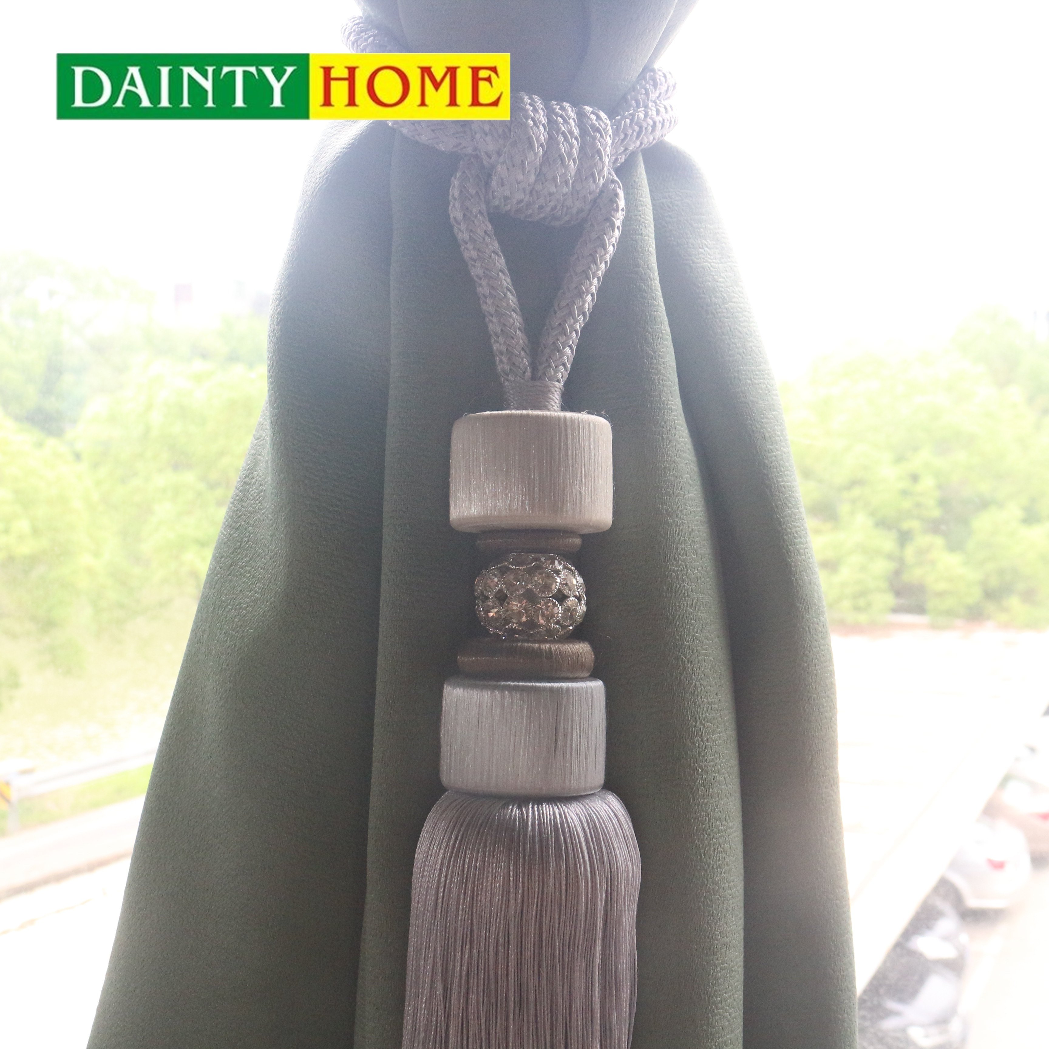 New design home decorative handmade rope window curtain tassel tiebacks for curtains