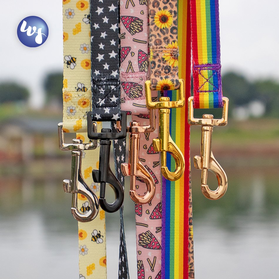 Winshine customized services low price timely delivery for dog product harness collar and leash set matching metal hardware