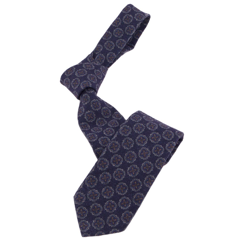 Manxiang Men Classic Handmade Plaid Floral Microfiber Woven Polyester Tie