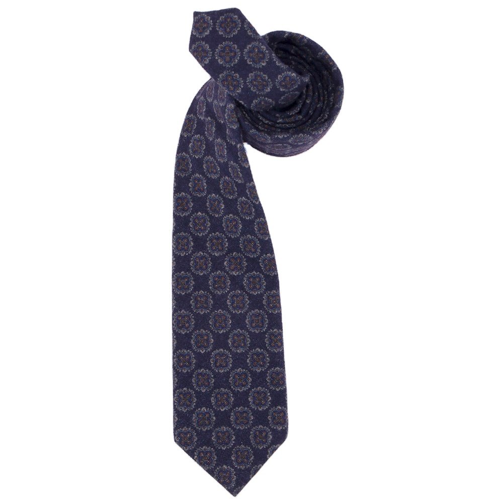 Manxiang Men Classic Handmade Plaid Floral Microfiber Woven Polyester Tie