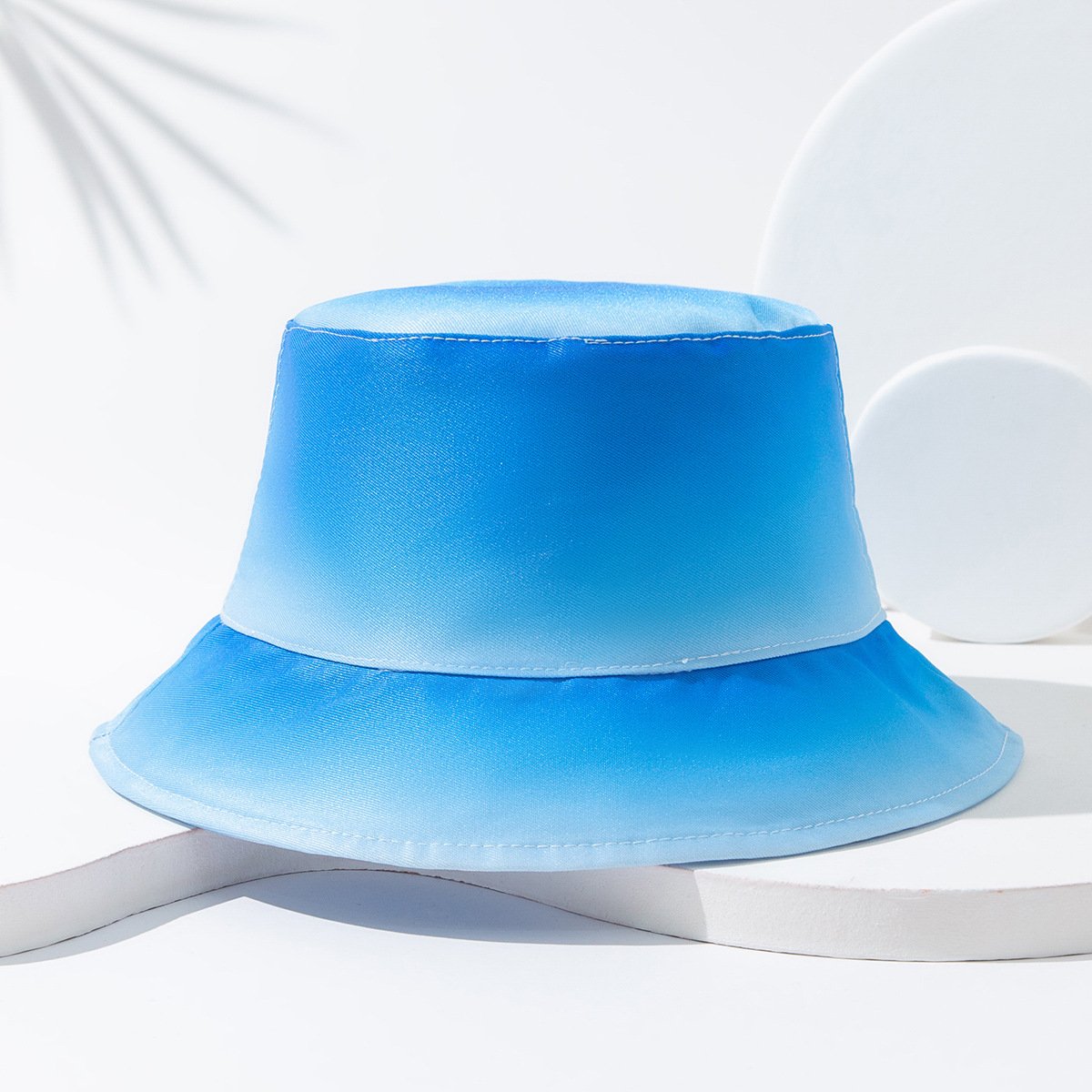 New Personality Color Gradient Tie-dye Fisherman Hat Sunscreen Basin Hat Bucket Hat for Adult