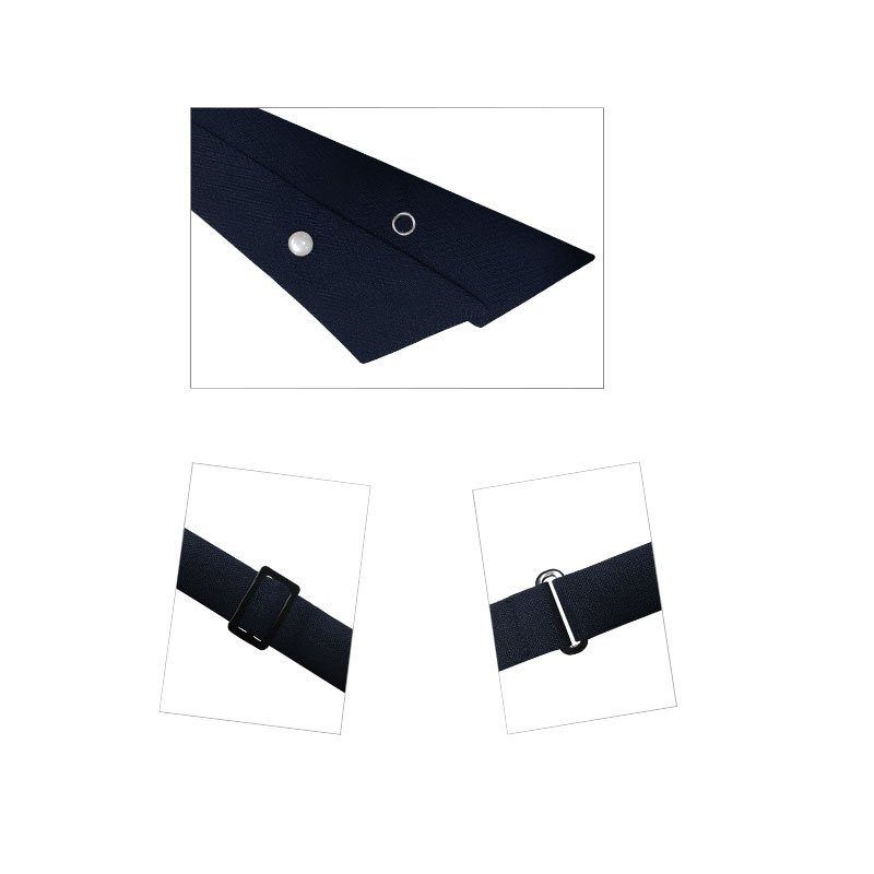 Fashion Japan Korean campus style host hostess student thick polyester adjustable neck strap cross bow tie