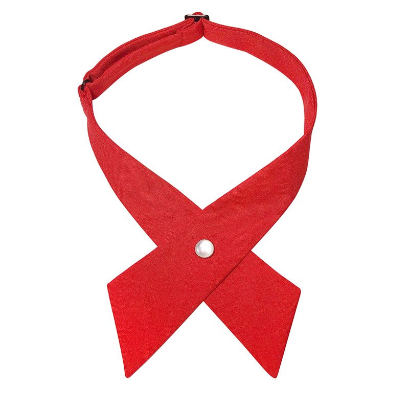 Fashion Japan Korean campus style host hostess student thick polyester adjustable neck strap cross bow tie