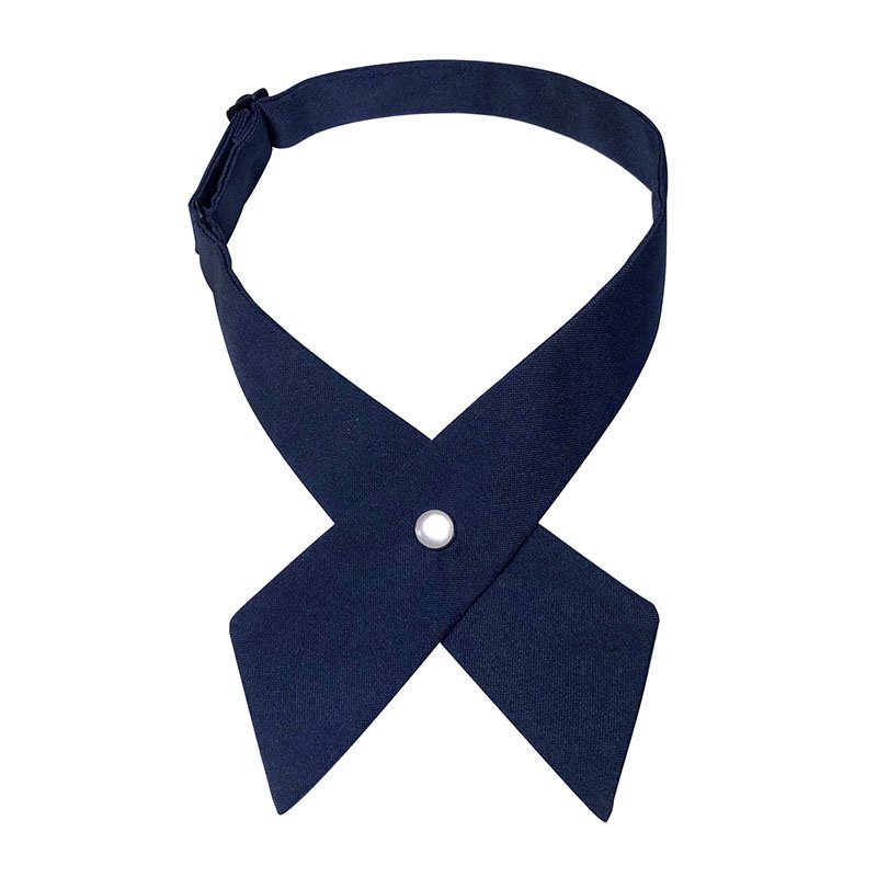 Fashion Japan Korean campus style host hostess student thick polyester adjustable neck strap cross bow tie