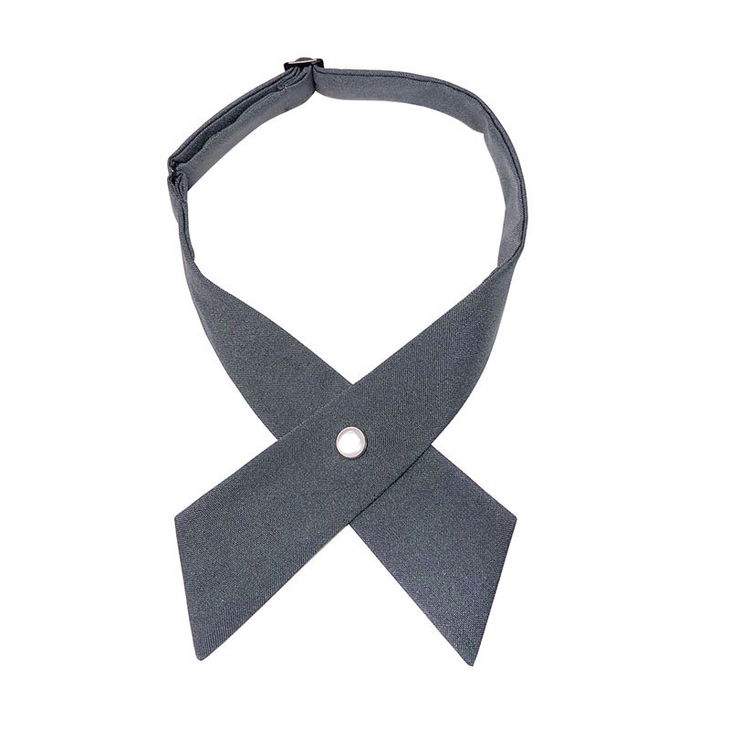 Fashion Japan Korean campus style host hostess student thick polyester adjustable neck strap cross bow tie