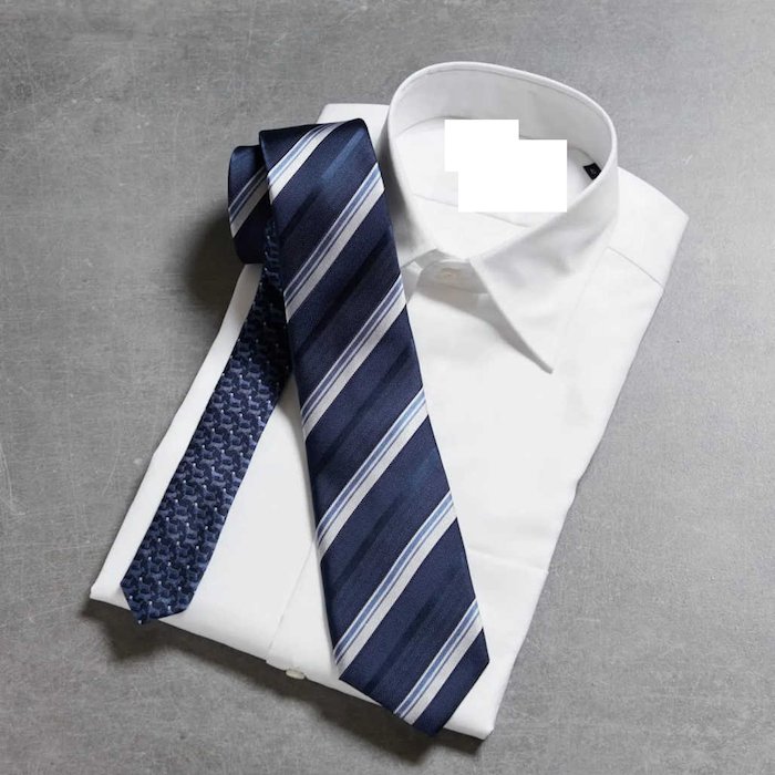 Wholesale High Quality 100% Silk Necktie Navy Blue Striped Wholesale Silk Neck Ties For Business Men