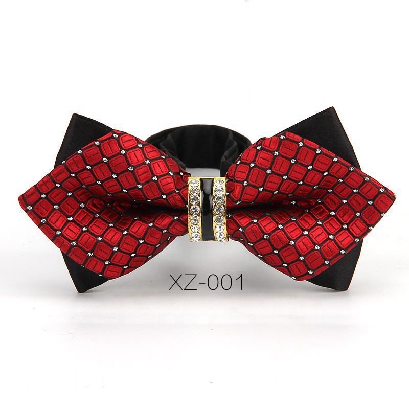 12*6cm Polyester Bow Ties Hand Made Bow Tie Men's
