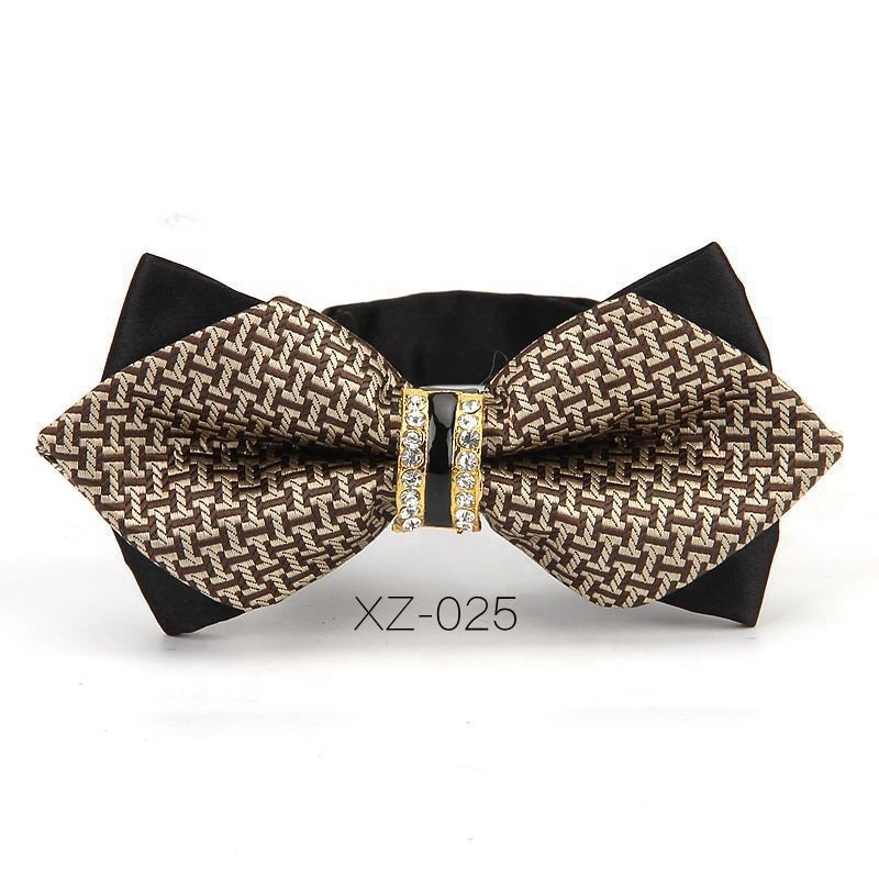 12*6cm Polyester Bow Ties Hand Made Bow Tie Men's