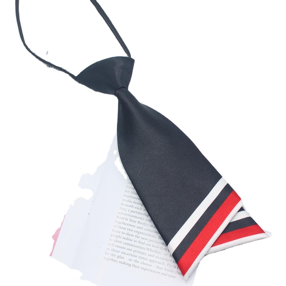Hot Sale Female Necktie Pre-tied Bowtie Women Uniform Neck Ties Adjustable Strap Striped Bow Ties