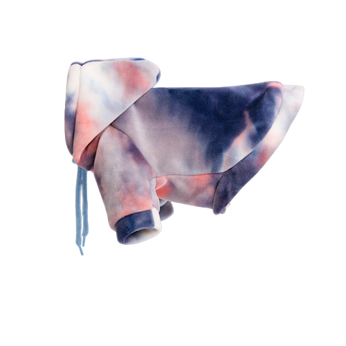 Wholesale Tie Dye Dog Hoodie Puppy Sweatshirt Cold Weather Coat Pet Clothes for Dog Cat