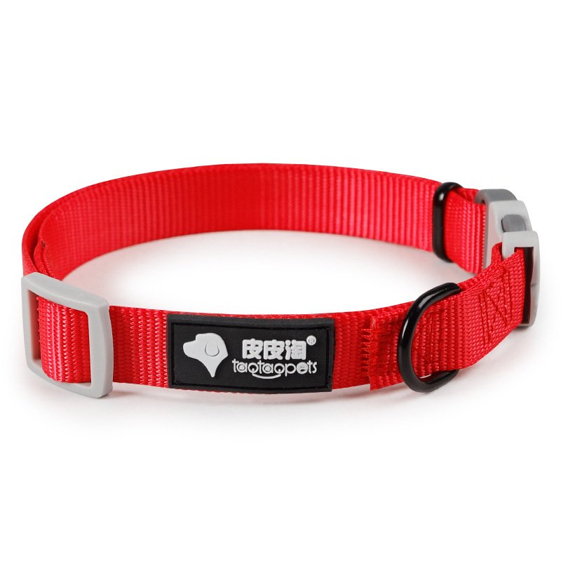 Custom Print Nylon Style Multiple Colors Dog Cat Collar Quick Release Adjustable Pet Collar