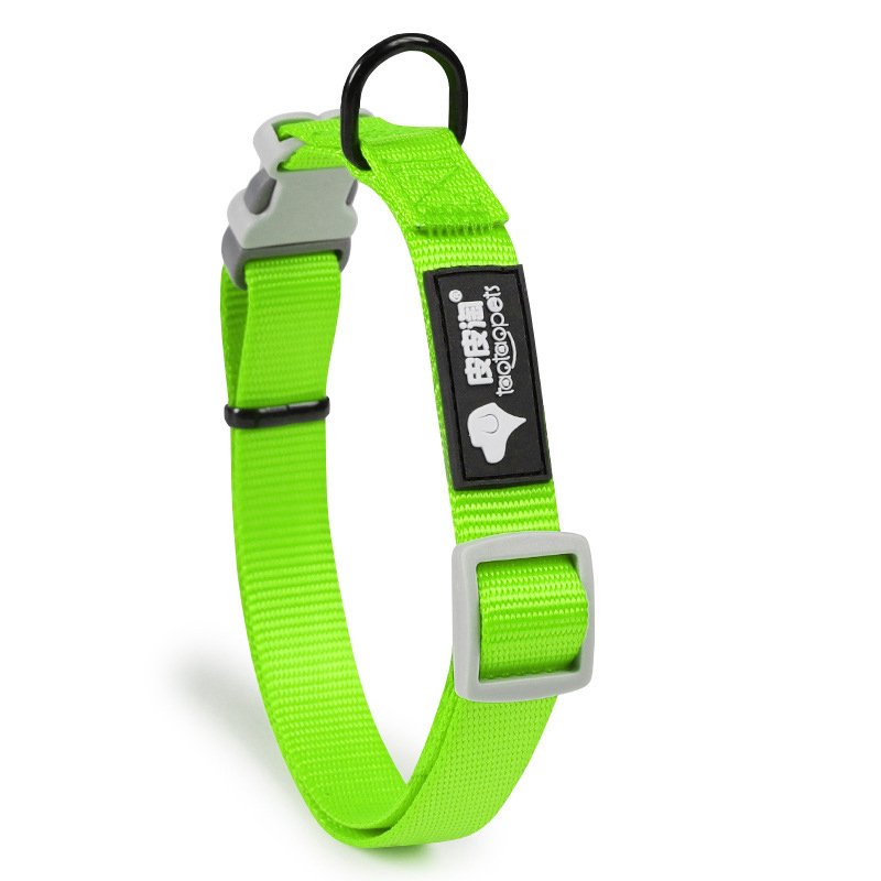 Custom Print Nylon Style Multiple Colors Dog Cat Collar Quick Release Adjustable Pet Collar