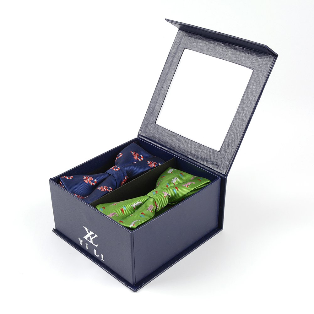 YiLi China Factory Supplier Handmade Jacquard Woven Men Bow Tie Sets Luxury