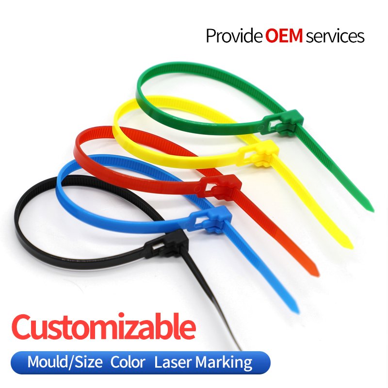 BCT002 plastic tomato crate self locking reusable fastening cable tie tie cable