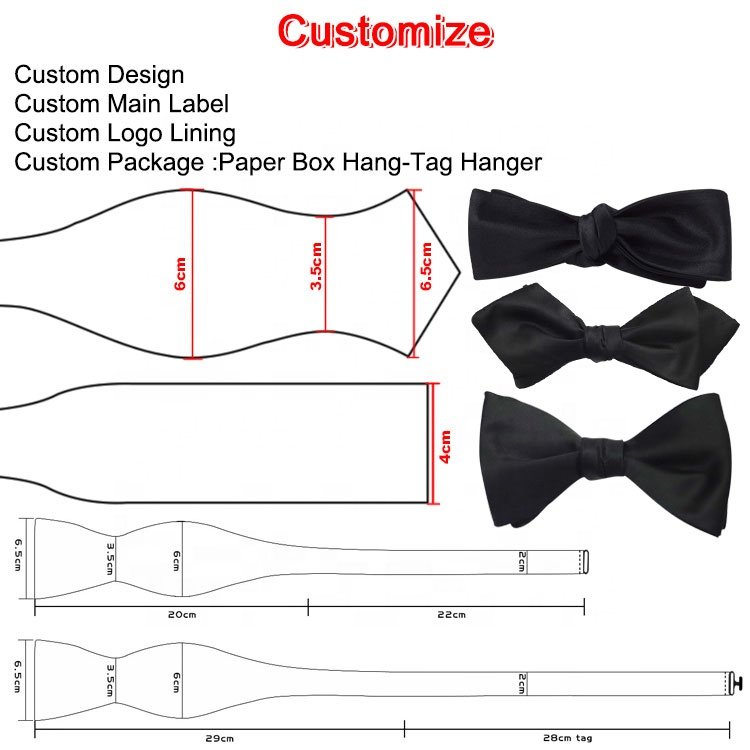 Gentlemanlike High Quality Bow Tie Mens Bowties Custom Polyester Woven Wedding Party Bowtie