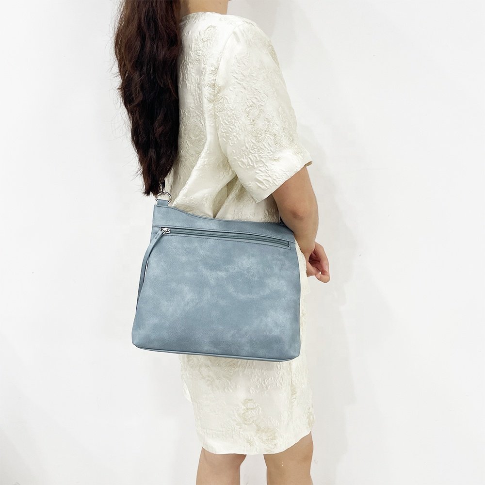 2024 New Style Fashion Design PU Leather Shoulder Bag Portable Daily Use Large Capacity Crossbody Bag For Ladies