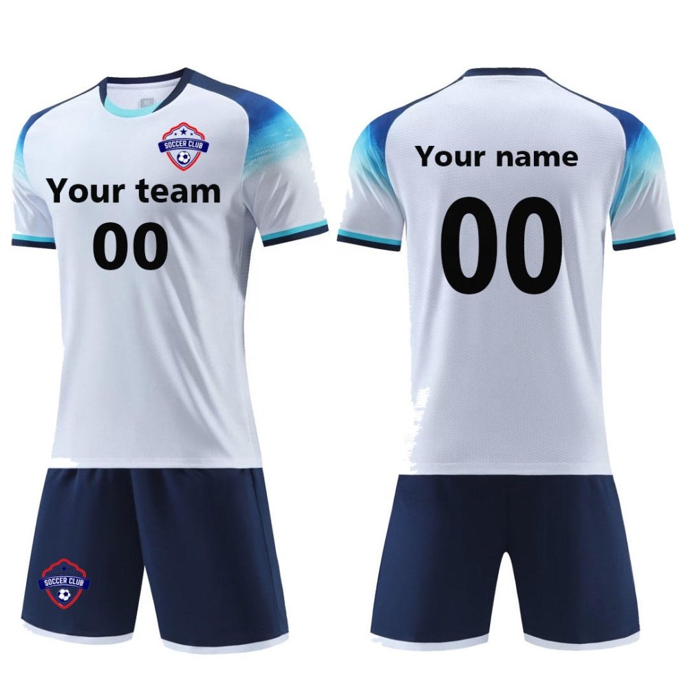 Wholesale Best Price Men Soccer Jerseys Breathable Top Trending Adult Size Solid Color Men's France Soccer Uniform For Sale