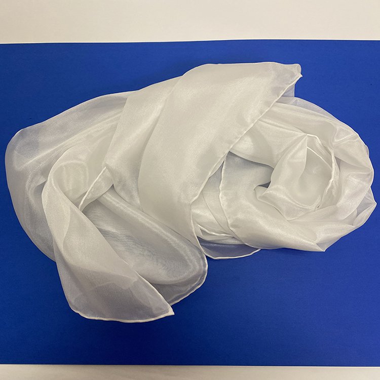 Undyed White 100% Silk Habotai 5mm Silk Scarf For DIY Dyeing