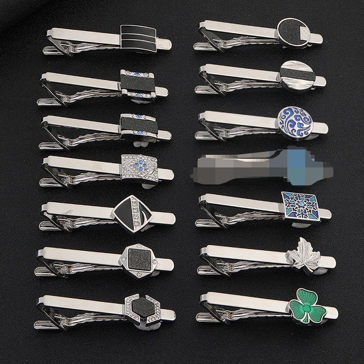 2024 New Men's accessories French business shirt tie clip high-end minimalist collar clip For Men Business Gifts wholesale