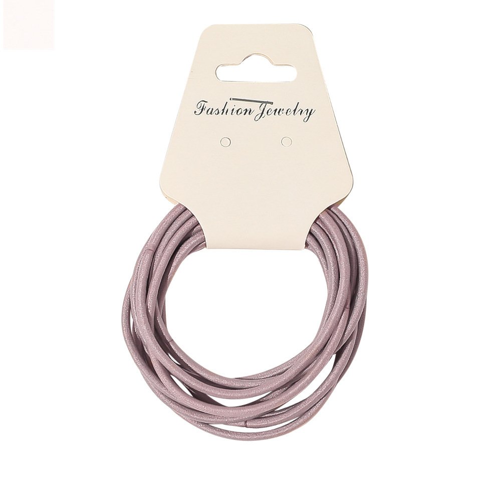 Factory Wholesale Fashion Women Girls Basic Hair Accessories Thin Elastic Hair Ties Elastic Hair Band a set of 10 pcs