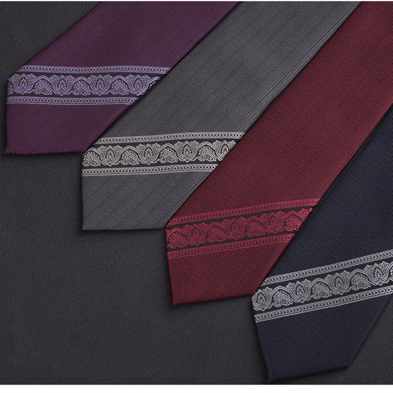 1200 Needles 6cm Mens Ties New Man Fashion Dot Neckties Corbatas Gravata Jacquard Slim Tie Business Green Tie for Men
