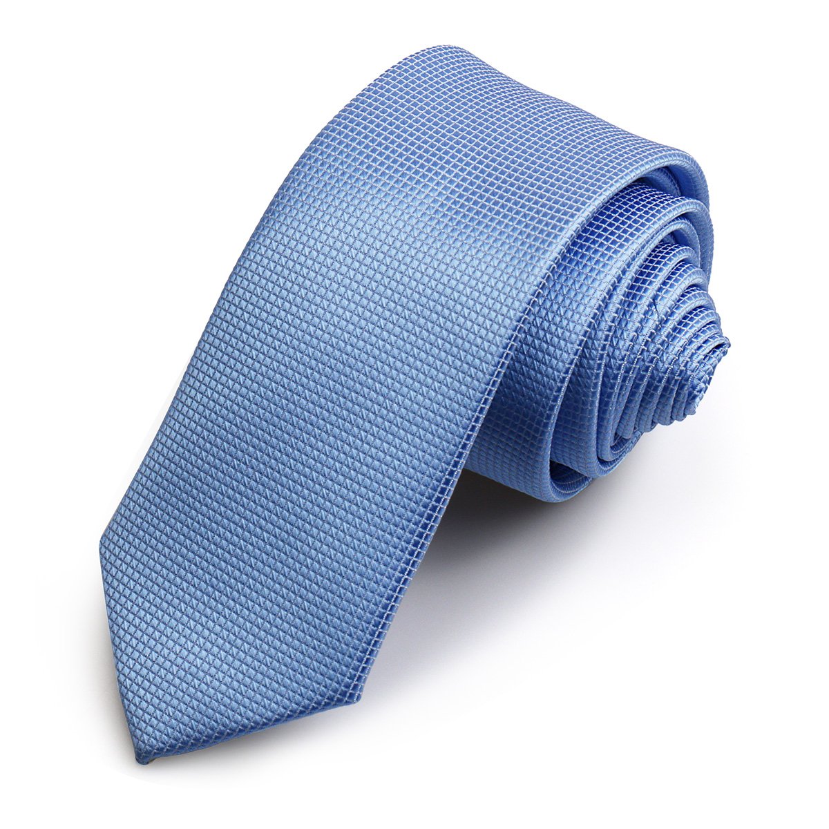 Luxury 6cm Narrow Microfiber Polyester Necktie for Men Waterproof Grenadine Plain Silky Tie for Gift