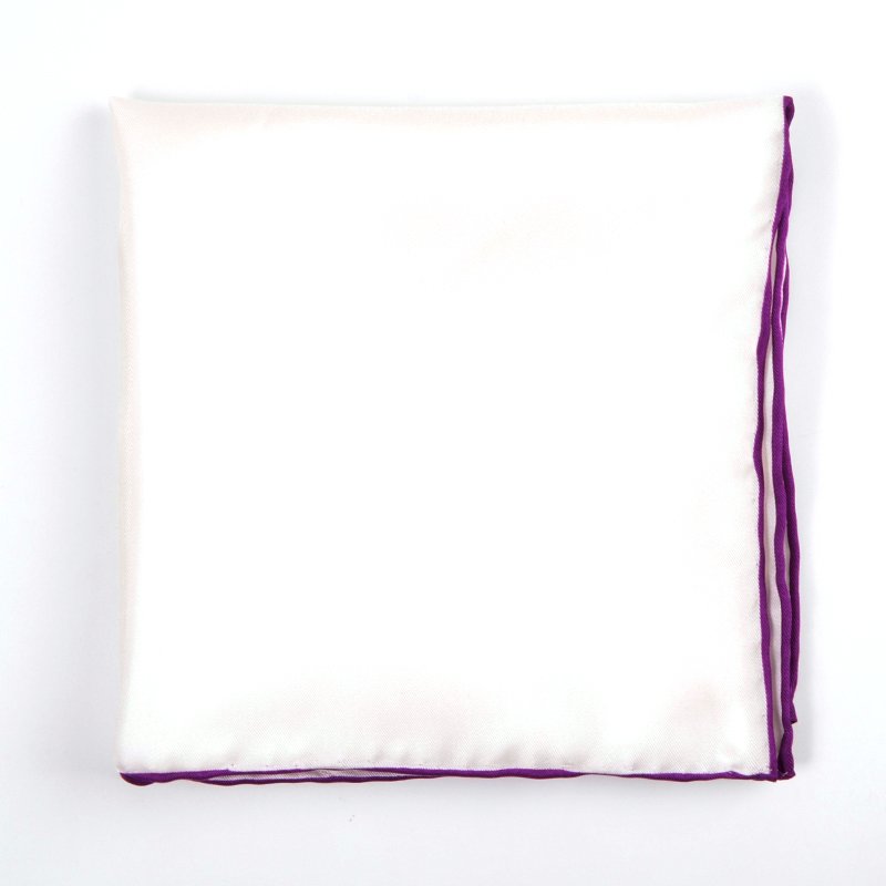 Hamocigia OEM Handkerchiefs HandRolled Multi Colour Private Label Silk Men's Pocket Square