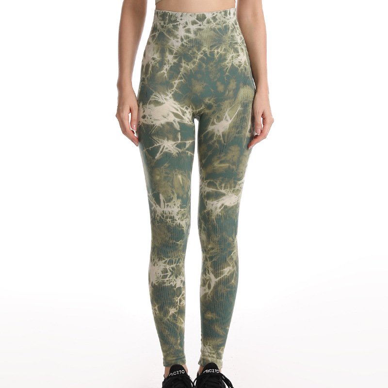 high waist tie dye sports yoga leggings pants women plus size sports outdoor gym running custom logo print