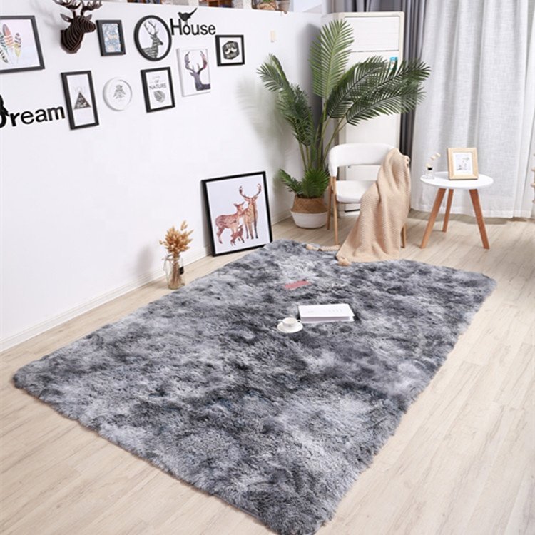 Hot Sale 100% Polyester Tie Dye Fluffy Area center Rugs and Carpets For Living Room Bedding Room bedside rugs living room mat