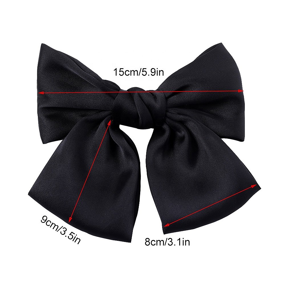 cute girl hair ribbon barrette with knotted bows bow tie