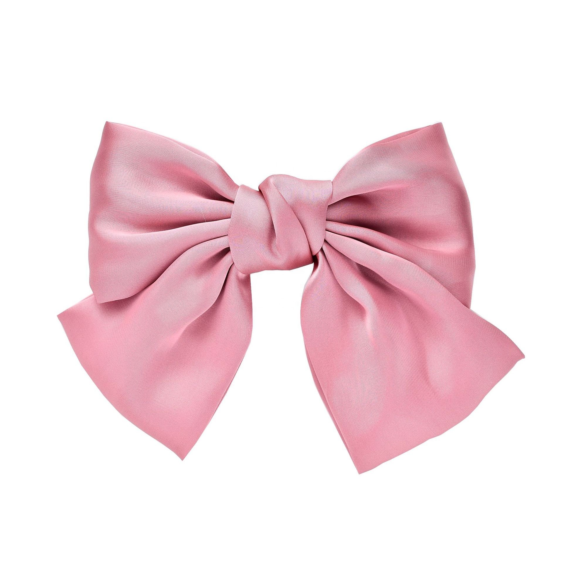 cute girl hair ribbon barrette with knotted bows bow tie