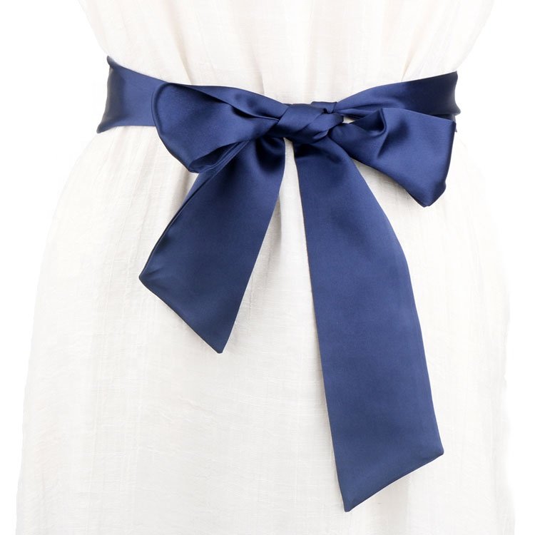 Fashion simple silk scarf tie belt waistband women's decorative accessories belt