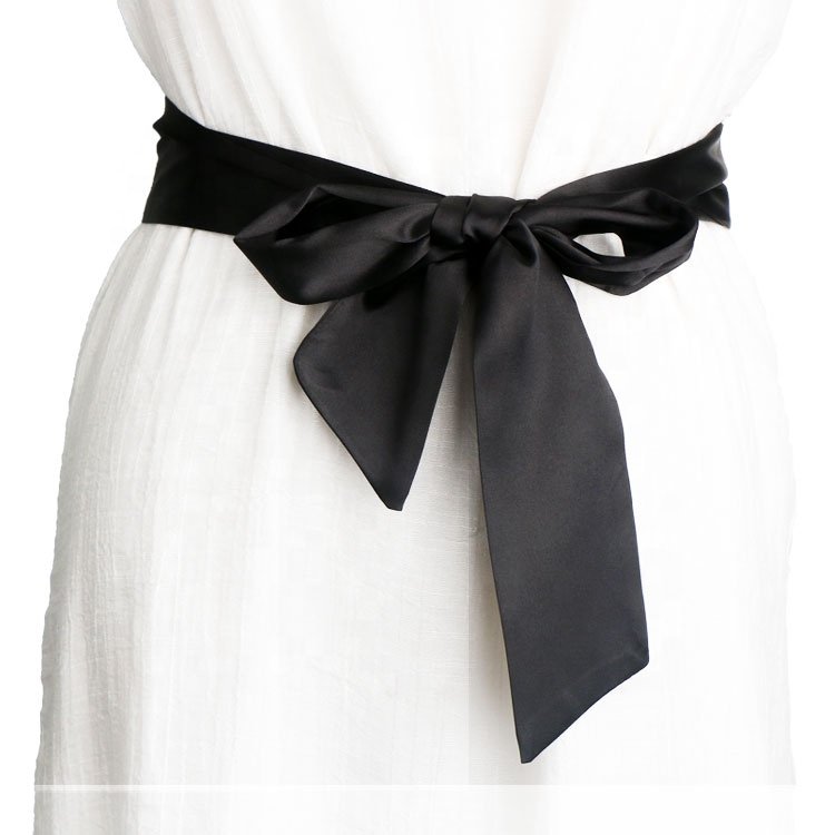 Fashion simple silk scarf tie belt waistband women's decorative accessories belt