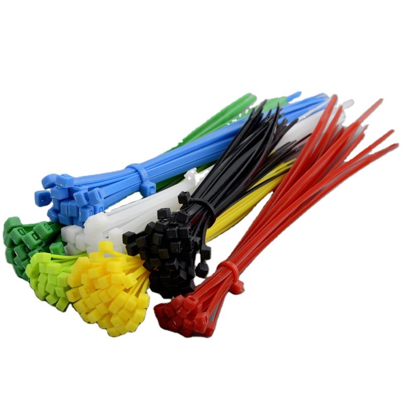 white color 8" Thickness 3.6mm packet of 100 pcs self locking PA66 cable clamp plastic Plastic wire Tie nylon cable zip ties