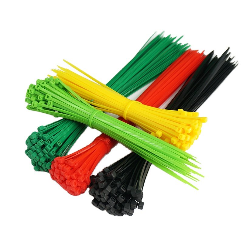 white color 8" Thickness 3.6mm packet of 100 pcs self locking PA66 cable clamp plastic Plastic wire Tie nylon cable zip ties